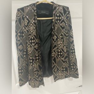 Black and gold blazer
